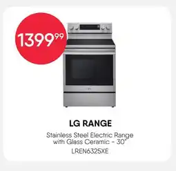 Meubles RD LG Stainless Steel Electric Range with Glass Ceramic - 30 offer