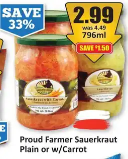 Starsky Proud Farmer Sauerkraut Plain or w/Carrot offer