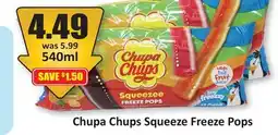 Starsky Chupa Chups Squeeze Freeze Pops offer