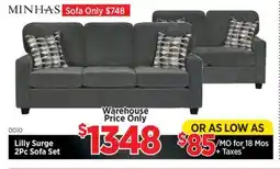Surplus Furniture Lilly Surge Sofa & Loveseat offer