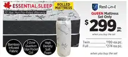 Surplus Furniture Essential Sleep Queen Mattress Set offer