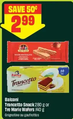 FreshCo Balconi trancetto snack or tre marie wafers offer