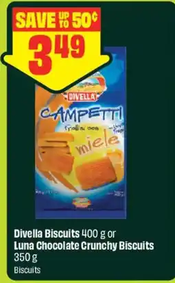 FreshCo Divella biscuits or luna chocolate crunchy biscuits offer