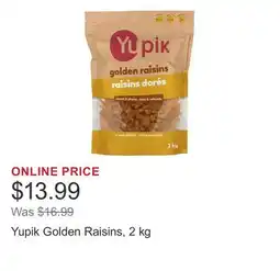 Costco Yupik Golden Raisins offer