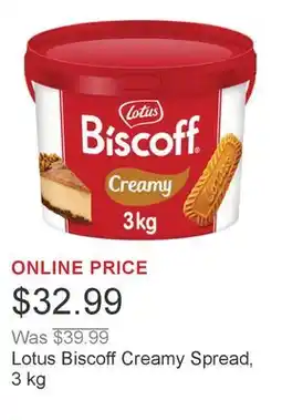 Costco Lotus Biscoff Creamy Spread offer