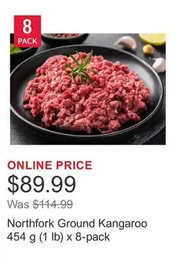 Costco Northfork Ground Kangaroo 454 g (1 lb) x 8-pack offer
