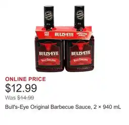 Costco Bull's-Eye Original Barbecue Sauce, 2 × offer