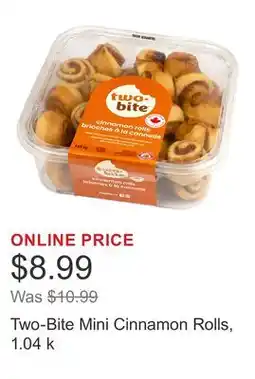 Costco Two-Bite Mini Cinnamon Rolls, 1.04 k offer