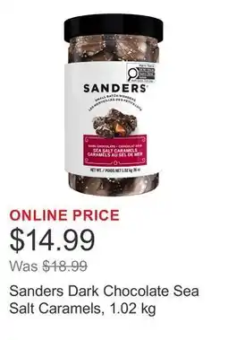Costco Sanders Dark Chocolate Sea Salt Caramels offer
