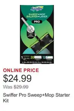 Costco Swiffer Pro Sweep+Mop Starter Kit offer