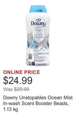 Costco Downy Unstopables Ocean Mist In-wash Scent Booster Beads offer