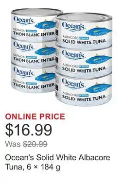 Costco Ocean's Solid White Albacore Tuna, 6 × offer