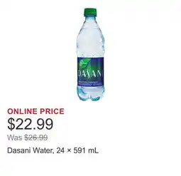 Costco Dasani Water, 24 × offer