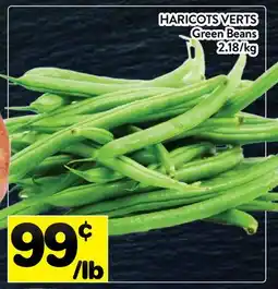 Supermarché PA HARICOTS VERTS | Green Beans offer