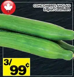 Supermarché PA CONCOMBRES ANGLAIS | English Cucumbers offer