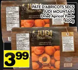 Supermarché PA PÂTE D'ABRICOTS SECS JUDI MOUNTAIN | Dried Apricot Paste offer