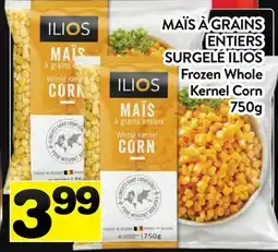 Supermarché PA MAÏS À GRAINS ENTIERS SURGELÉ ILIOS | Frozen Whole Kernel Corn offer