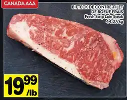 Supermarché PA BIFTECK DE CONTRE-FILET DE BOEUF FRAIS | Fresh Strip Loin Steak offer