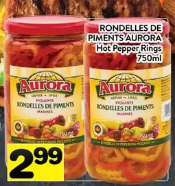 Supermarché PA RONDELLES DE PIMENTS AURORA | Hot Pepper Rings offer