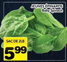 Supermarché PA JEUNES ÉPINARDS | Baby Spinach offer
