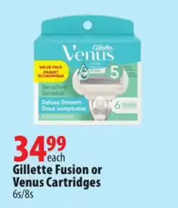 London Drugs Gillette Fusion or Venus Cartridges offer
