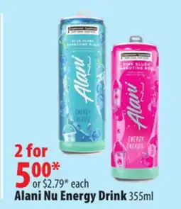 London Drugs Alani Nu Energy Drink offer