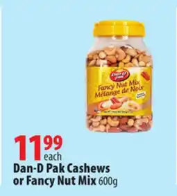 London Drugs Dan-D Pak Cashews or Fancy Nut Mix offer