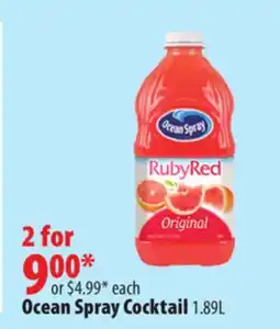 London Drugs Ocean Spray Cocktail offer