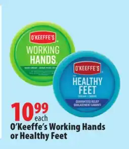 London Drugs O'Keeffe's Working Hands or Healthy Feet offer