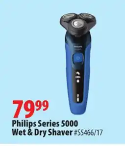 London Drugs Philips Series 5000 Wet & Dry Shaver offer