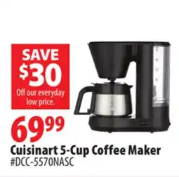 London Drugs Cuisinart 5-Cup Coffee Maker offer