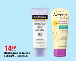 London Drugs Neutrogena or Aveeno Sun Care offer