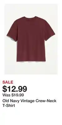 Old Navy Old Navy Vintage Crew-Neck T-Shirt offer