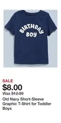Old Navy Old Navy Short-Sleeve Graphic T-Shirt for Toddler Boys offer