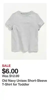 Old Navy Old Navy Unisex Short-Sleeve T-Shirt for Toddler offer