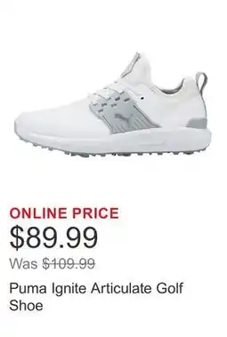 Costco Puma Ignite Articulate Golf Shoe offer