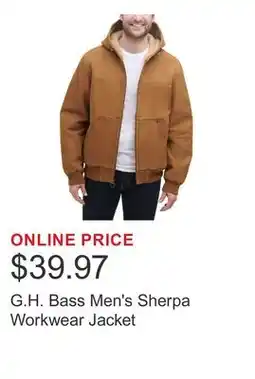 Costco G.H. Bass Men's Sherpa Workwear Jacket offer