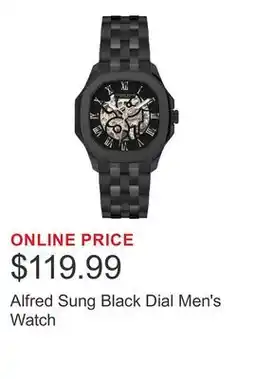 Costco Alfred Sung Black Dial Men's Watch offer
