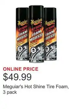 Costco Meguiar's Hot Shine Tire Foam offer