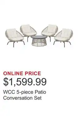 Costco WCC 5-piece Patio Conversation Set offer