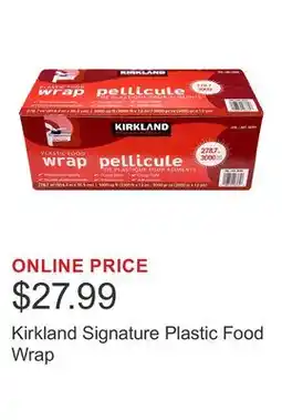 Costco Kirkland Signature Plastic Food Wrap offer