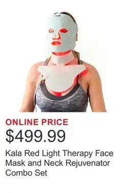Costco Kala Red Light Therapy Face Mask and Neck Rejuvenator Combo Set offer