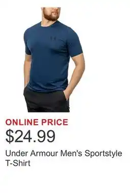 Costco Under Armour Men's Sportstyle T-Shirt offer