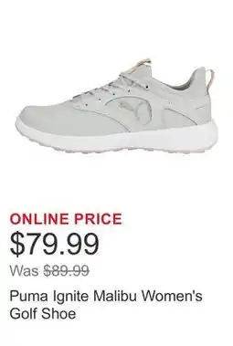 Costco Puma Ignite Malibu Women's Golf Shoe offer