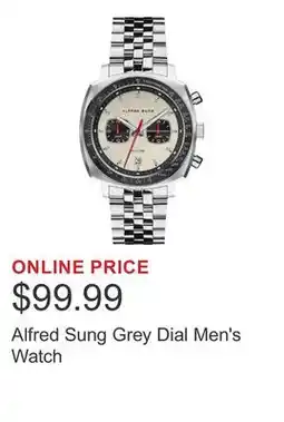 Costco Alfred Sung Grey Dial Men's Watch offer