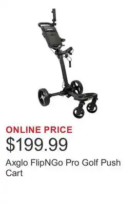Costco Axglo FlipNGo Pro Golf Push Cart offer