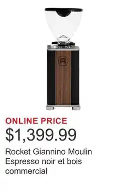 Costco Rocket Giannino Moulin Espresso noir et bois commercial offer