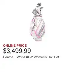 Costco Honma T World XP-2 Women's Golf Set offer