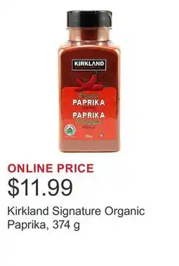 Costco Kirkland Signature Organic Paprika offer