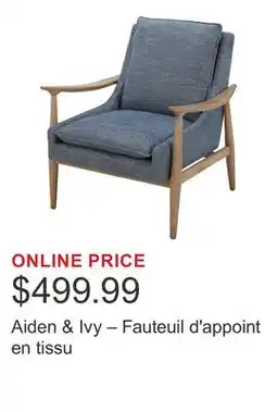 Costco Aiden & Ivy – Fauteuil d'appoint en tissu offer